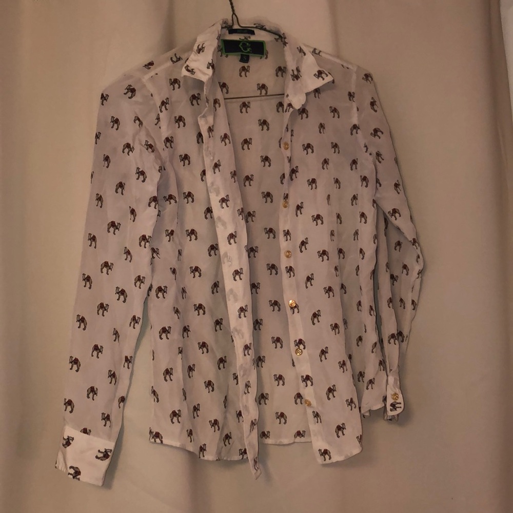 C Wonder silk giraffe shirt